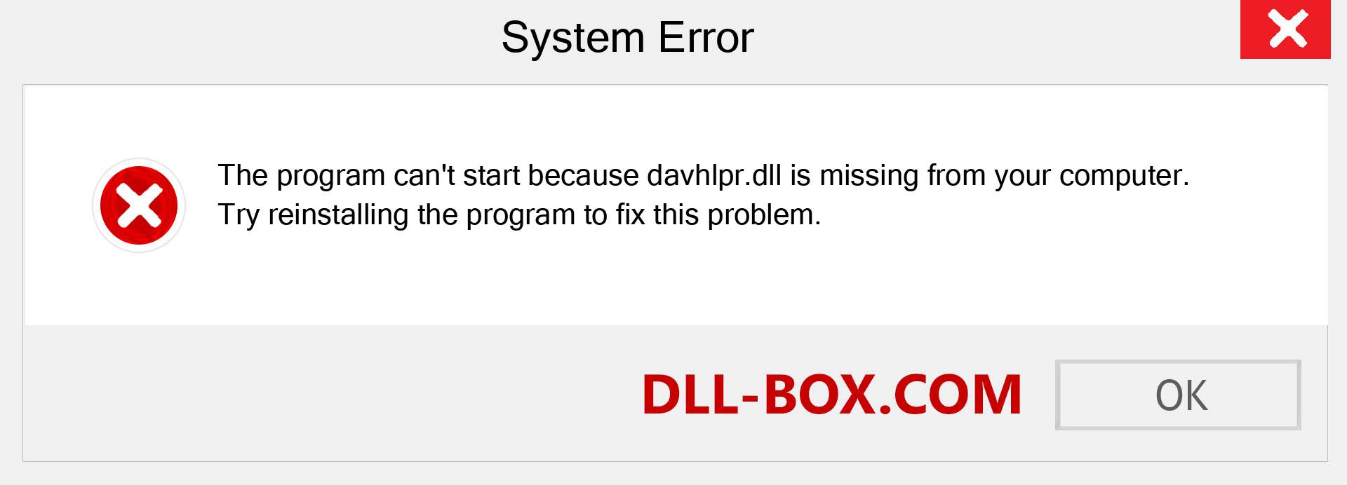  davhlpr.dll file is missing?. Download for Windows 7, 8, 10 - Fix  davhlpr dll Missing Error on Windows, photos, images